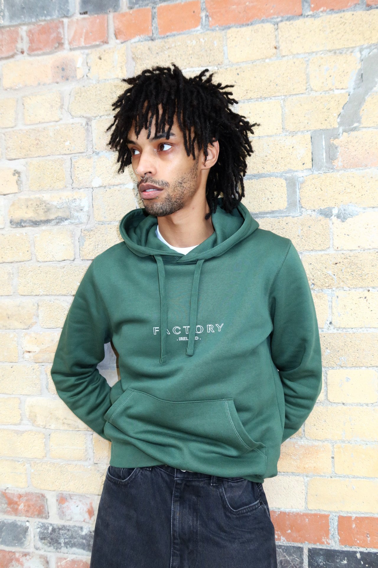 Factory Stamp print Hoody