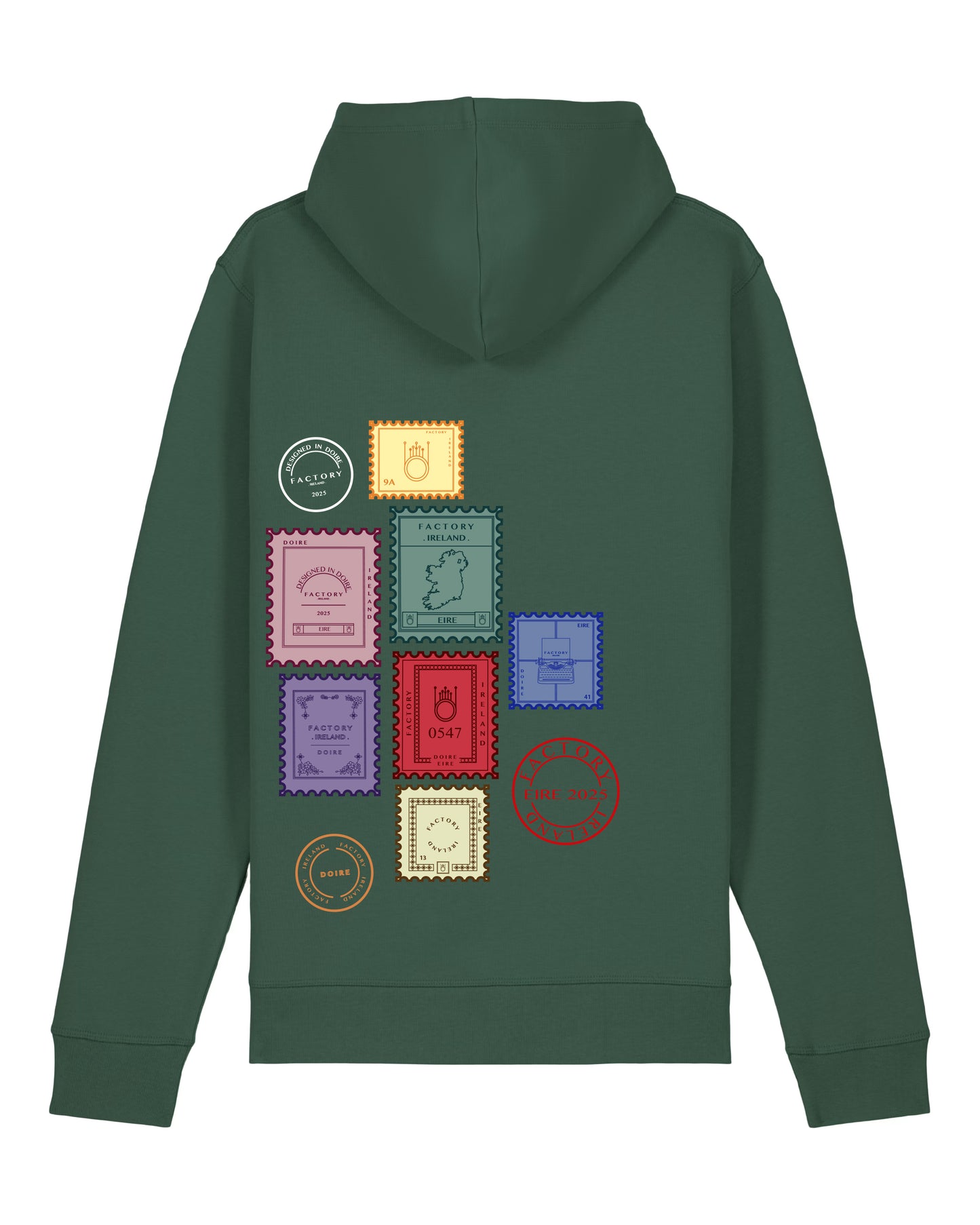 Factory Stamp print Hoody